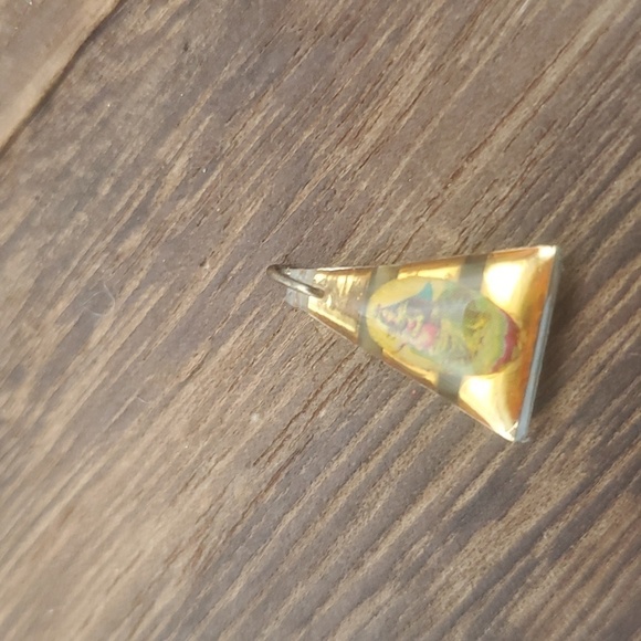 Rosary amber enamel charm pendant religious jewelry - Picture 3 of 3